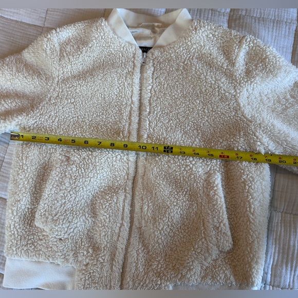 J. Crew Factory Cream Bomber Jacket sz S (read entire description) - Picture 9 of 13